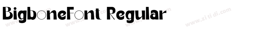 BigboneFont Regular字体转换